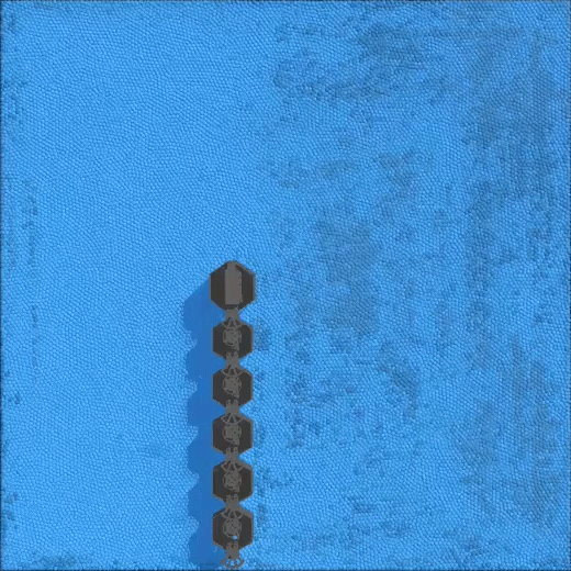 Genesis particle-based baseline rolled out with the optimized control trajectory