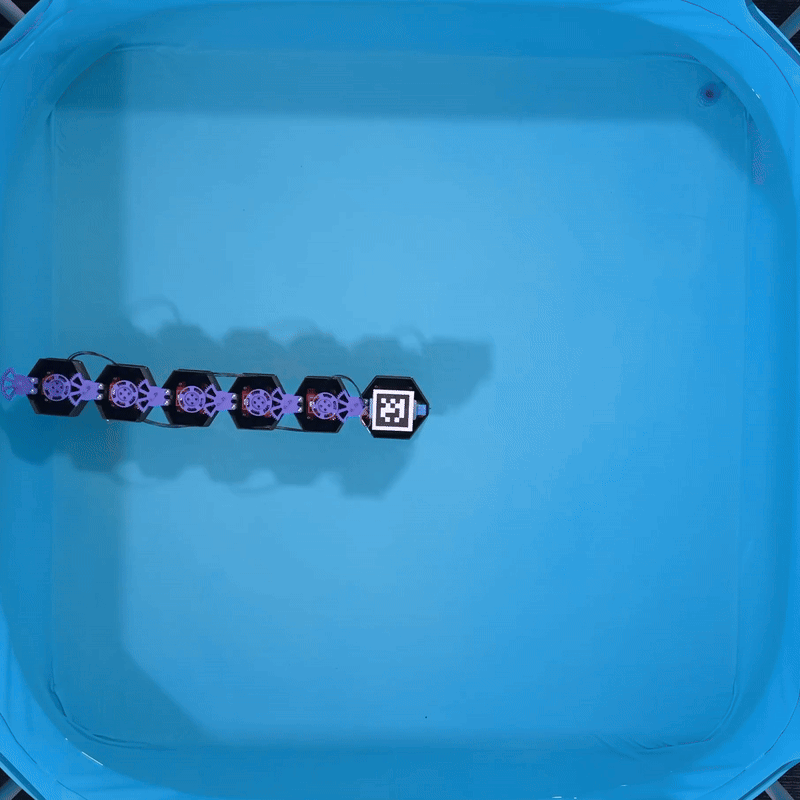 Hardware undulatory swimming at 40&deg; amplitude